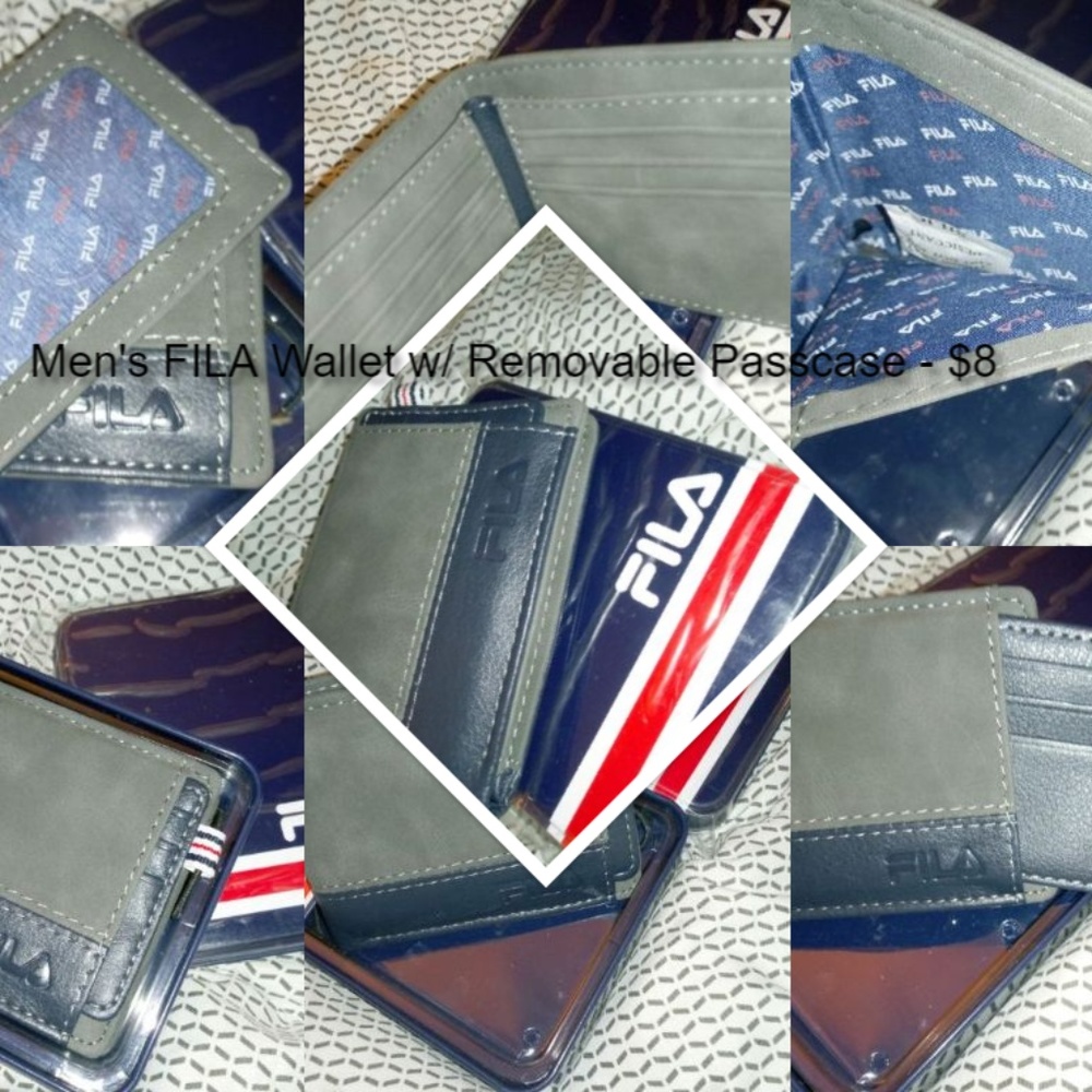 Men's FILA Wallet with Removable Passcase (New)